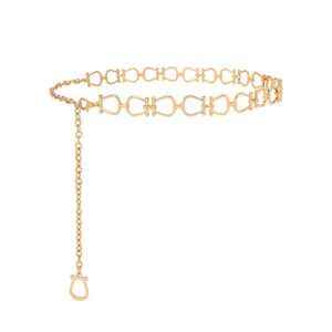 6844 Chain Belts For Women Fashion Gold/silver Waist Chains Belt Dresses